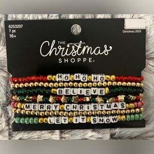Christmas Beaded Bracelet Set